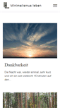 Mobile Screenshot of minimalismus-leben.de